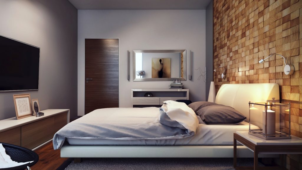 Wood-block-textured-feature-wall